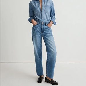 Madewell the slouchy boyjean in rosewell wash size 32